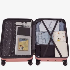 3 tlg. Reisekoffer Set Rosé-Gold