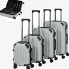 4 tlg. Reisekoffer Set Silber