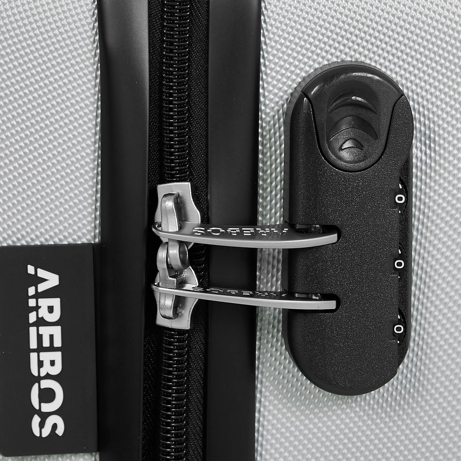 3 tlg. Reisekoffer Set Silber