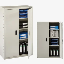 Aktenschrank_Garagenschrank 140 x 90 x 40 cm Schwarz