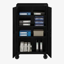 Aktenschrank_Garagenschrank 155 x 90 x 40 cm mit Rollen