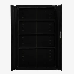 Aktenschrank_Garagenschrank 155 x 90 x 40 cm mit Rollen