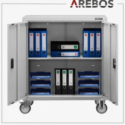Aktenschrank mit Rollen 90cm