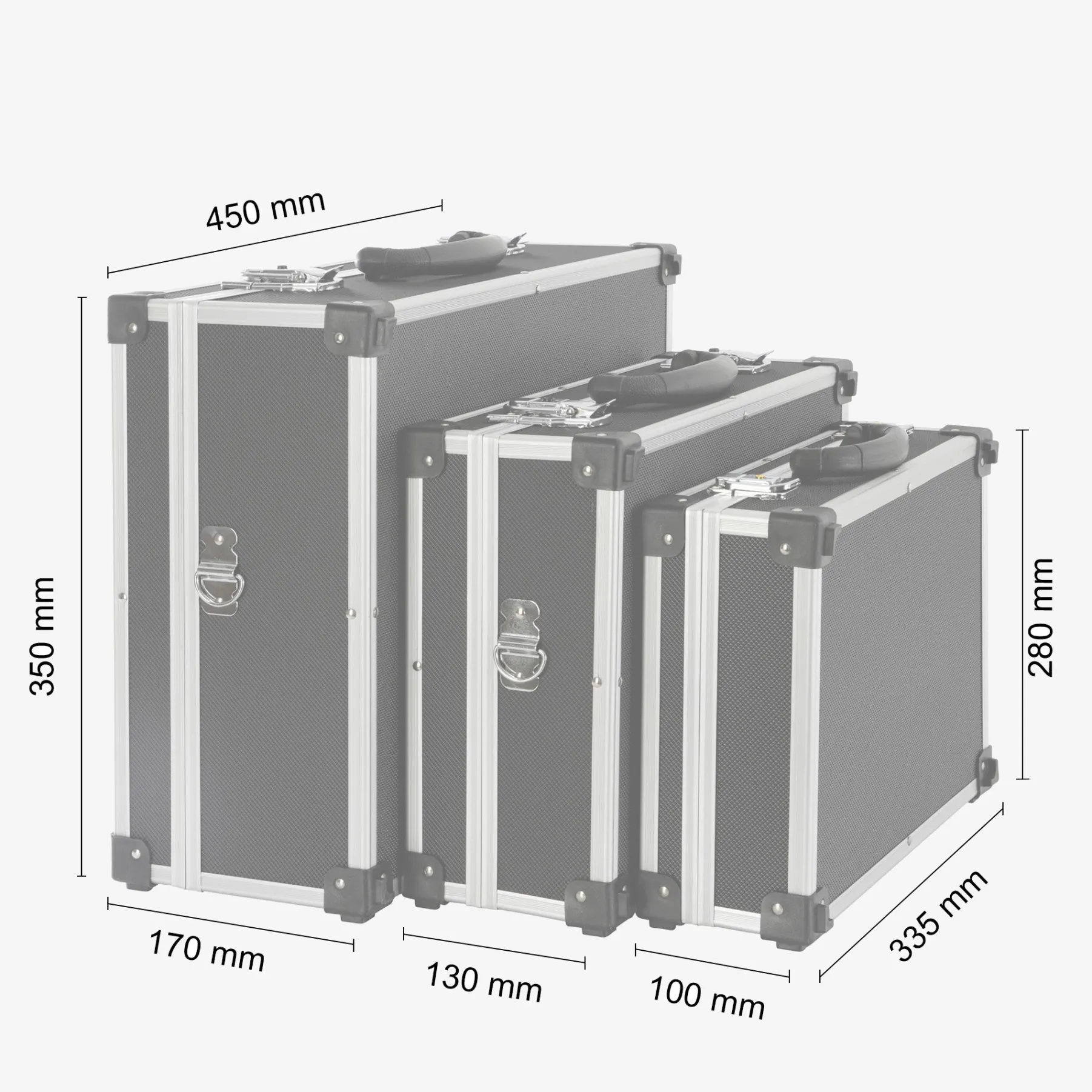 Alukoffer 3er Set klein