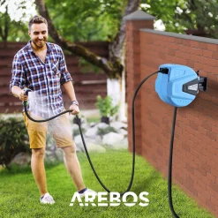 Automatischer Gartenschlauchaufroller 15m