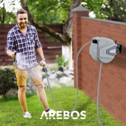 Automatischer Gartenschlauchaufroller 20m