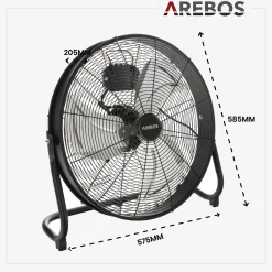Bodenventilator 20 Zoll 120W
