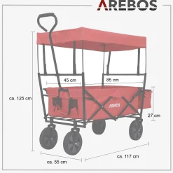 Bollerwagen mit Dach ECO