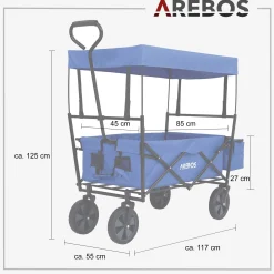 Bollerwagen mit Dach ECO