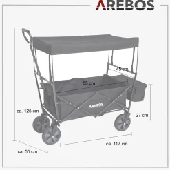 Bollerwagen mit Dach ECO