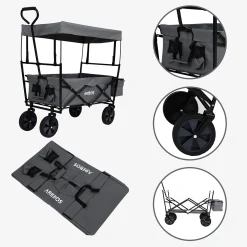 Bollerwagen mit Dach ECO
