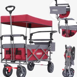 Bollerwagen mit Dach Premium