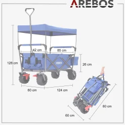 Bollerwagen mit Dach Standard