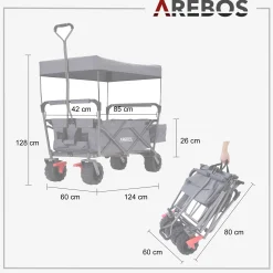 Bollerwagen mit Dach Standard