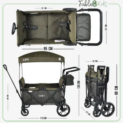 FableKids Bollerwagen LEO X2 Lite