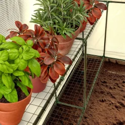 Foliengewächshaus mit Ablagen 143 x 143 x 195 cm
