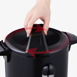 Glühweinkocher 6,8 L Schwarz