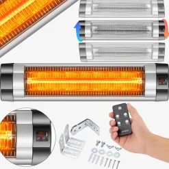 Heizstrahler 2500W - Wandmontage - Fernbedienung
