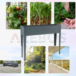 Hochbeet aus Metall - Anthrazit