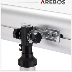 Infrarot Heizstrahler 2000W mit Stativ & Fernbedienung Silber