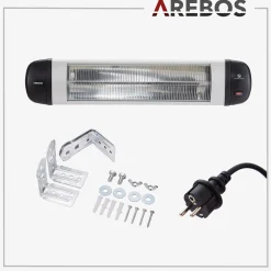 Infrarot Heizstrahler 2500W silber