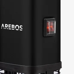 Infrarot Terrassenheizstrahler 1500W mit LED Schwarz