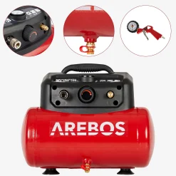 Luftkompressor 6L 1200W inkl. Zubehör