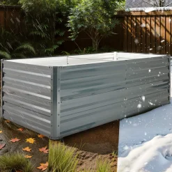 Metall Hochbeet 180 x 90 x 79 cm