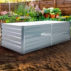Metall Hochbeet 180 x 90 x 45 cm
