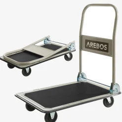 Plattformwagen 150kg schwarz-creme