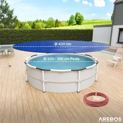 Poolabdeckung rund 420 cm (Für Ø 320-366cm Pools)