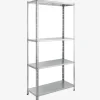 Schwerlastregal 150 x 75 x 30 cm 100 kg Silber
