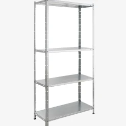Schwerlastregal 150 x 75 x 30 cm 100 kg Silber