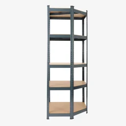 Schwerlastregal Eckregal 180 x 70 x 70 cm 875 kg Anthrazit