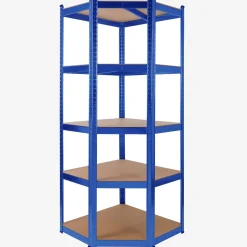 Schwerlastregal Eckregal 180 x 70 x 70 cm 875 kg Blau