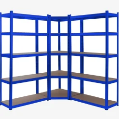 Schwerlastregal Eckregalkombination Blau