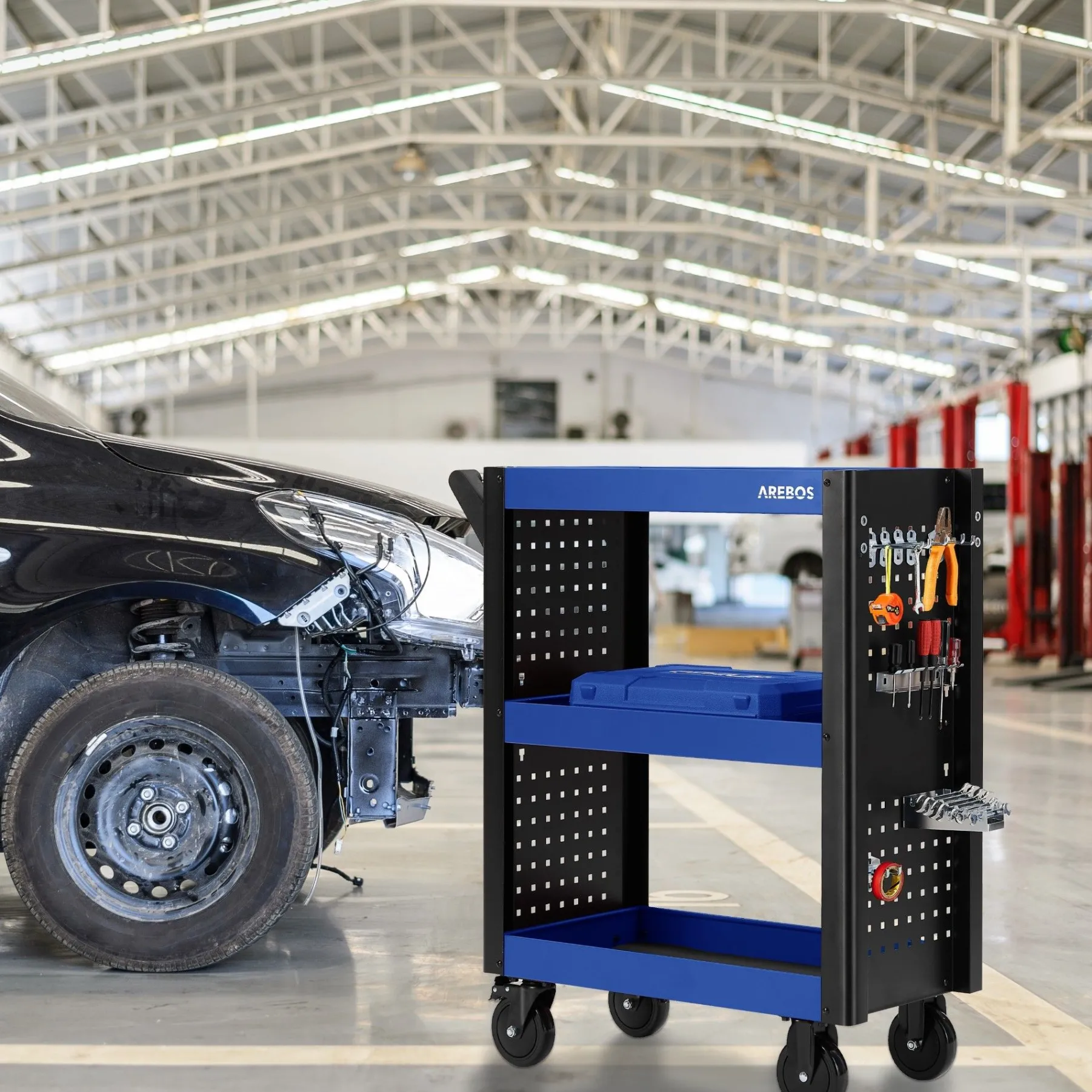 Servicewagen 3 Etagen - 8-teilig