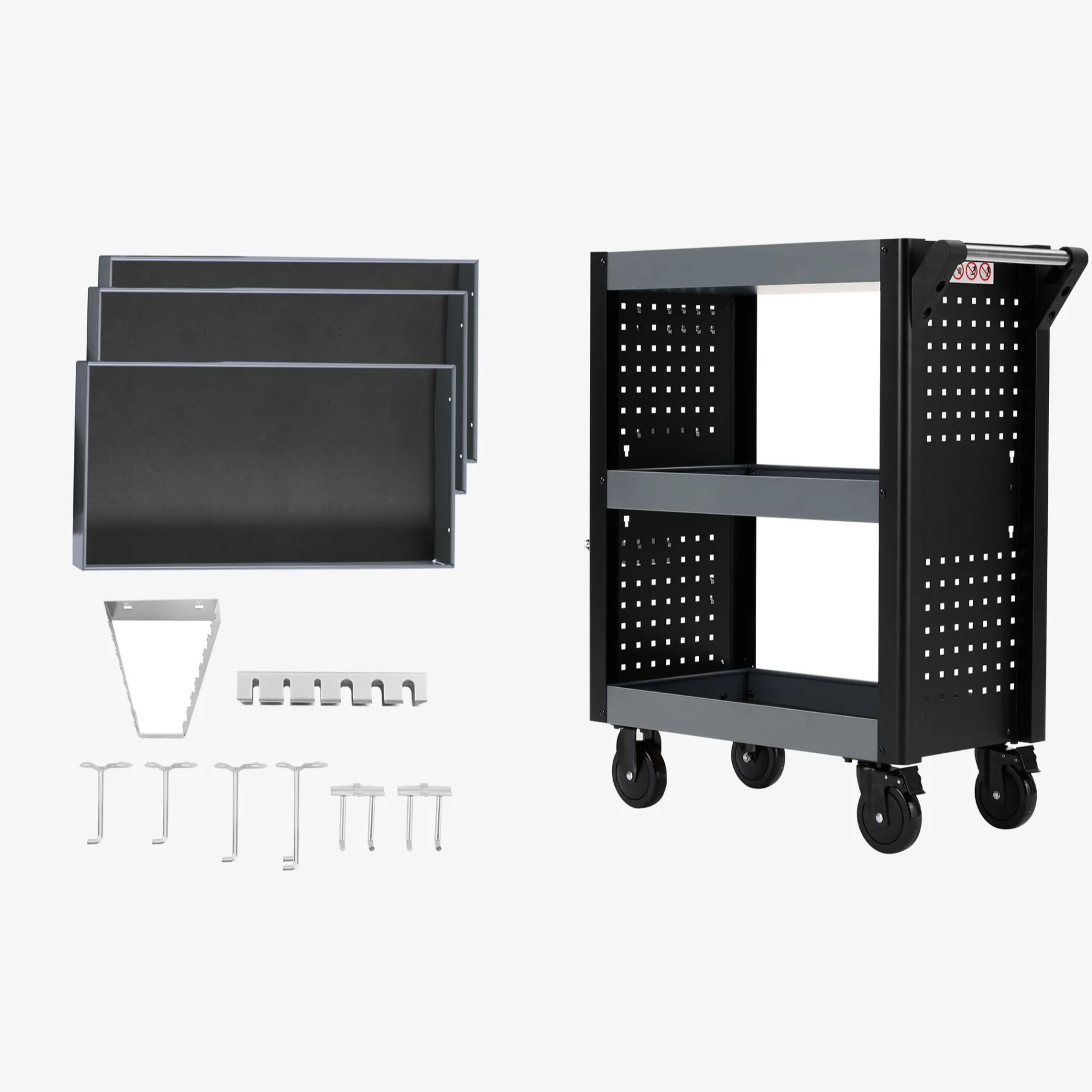 Servicewagen 3 Etagen - 8-teilig
