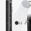 Solardusche 60L mit Thermometer und Handbrause schwarz