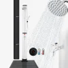 Solardusche 40L mit Thermometer, Handbrause & Bodenelement Anthrazit