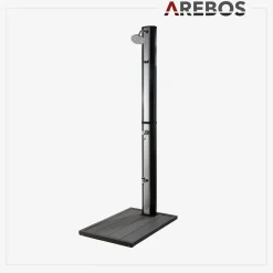 Solardusche 35L Silber - Bodenelement Anthrazit