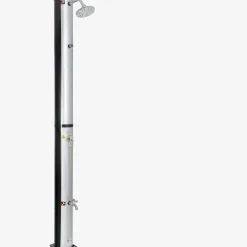 Solardusche 37L silber - rund - mit Thermometer