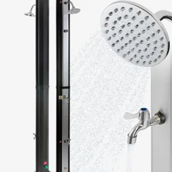 Solardusche 35L silber/schwarz mit Thermometer