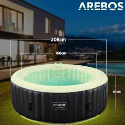 Spa Pool Santorini rund mit LED - 2400W