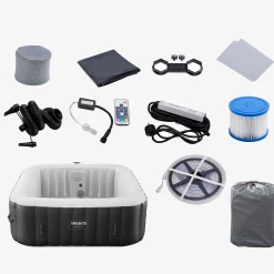 Spa Pool Tenerife quadratisch mit LED - 2400W