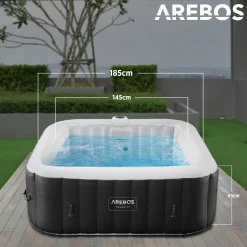Spa Pool Tenerife quadratisch mit LED - 2400W