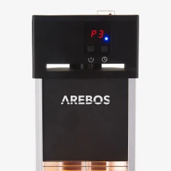 Terrassenheizstrahler 2000W - Fernbedienung Silber