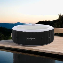 Thermoabdeckung für Whirlpool 6P Ø167 cm grau