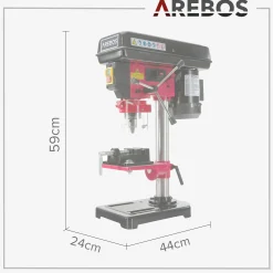 Tischbohrmaschine mit Laser 13 mm 500W