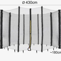 Trampolin Netz 430 cm für 8 Stangen